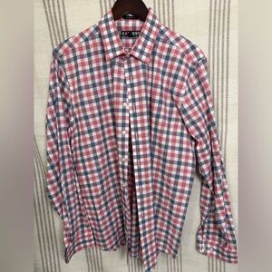 Express Men's Checkered Shirt - Red, Blue, White